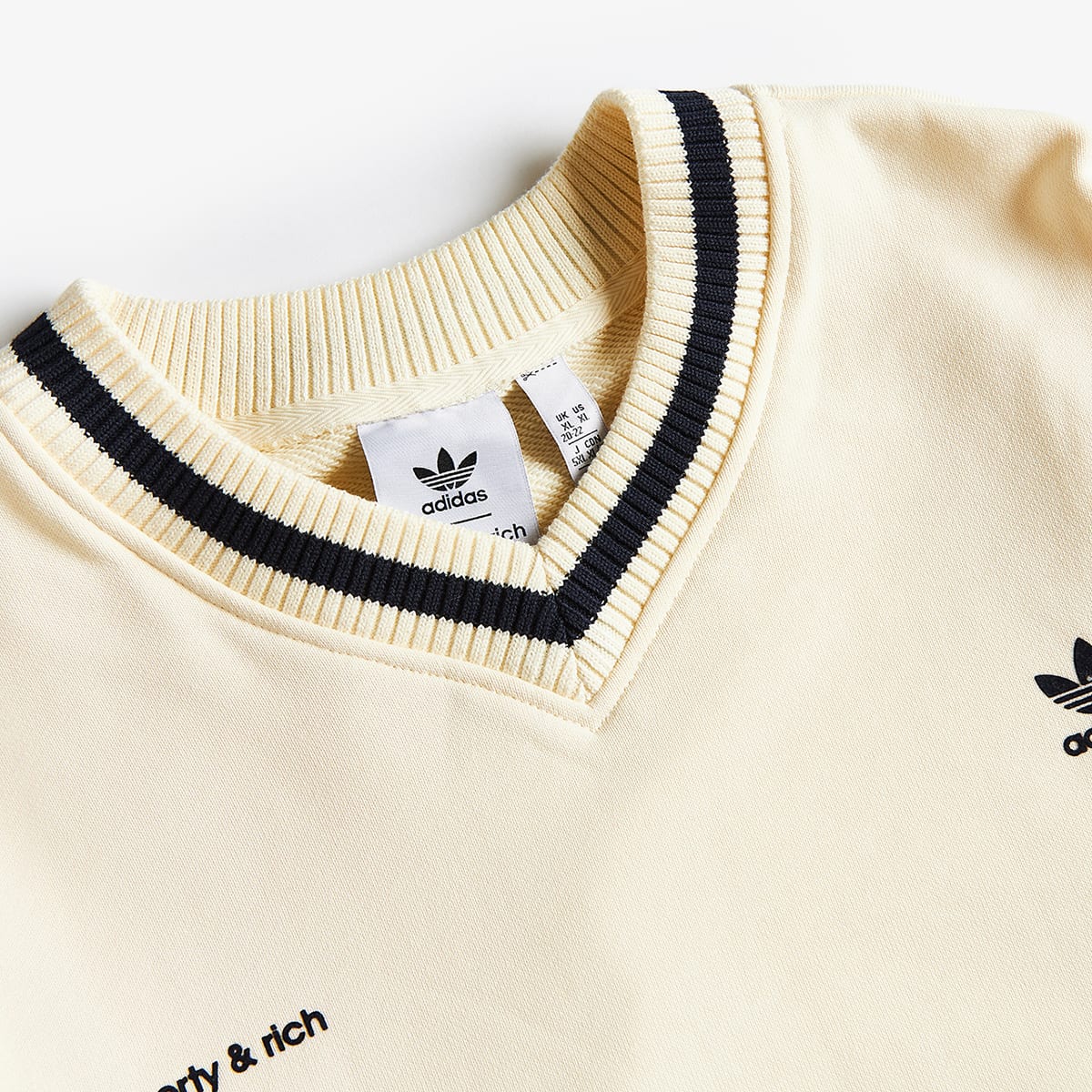 Adidas X Sporty & Rich V-Neck Sweater (Cream White) | END