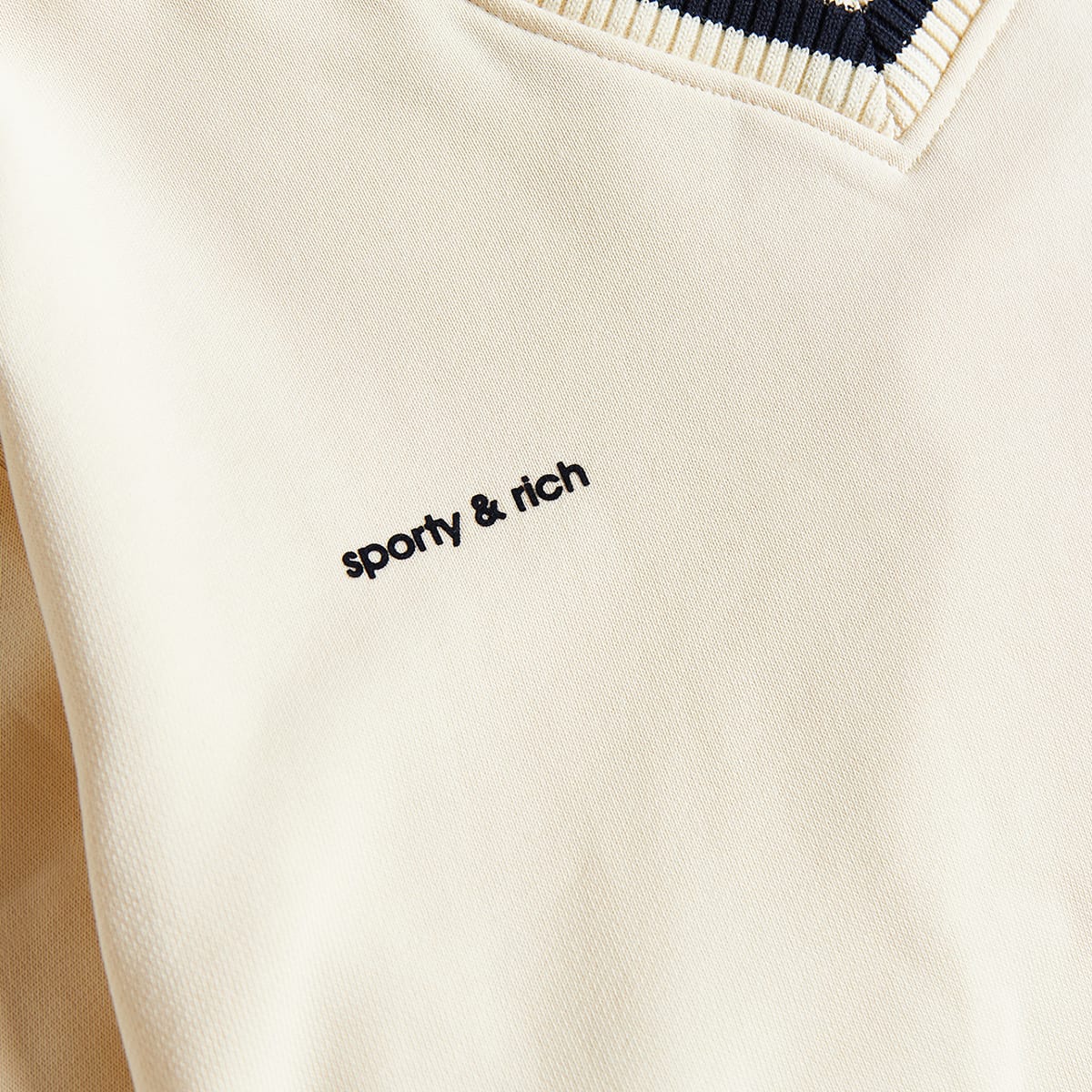 Adidas X Sporty & Rich V-Neck Sweater (Cream White) | END. Launches