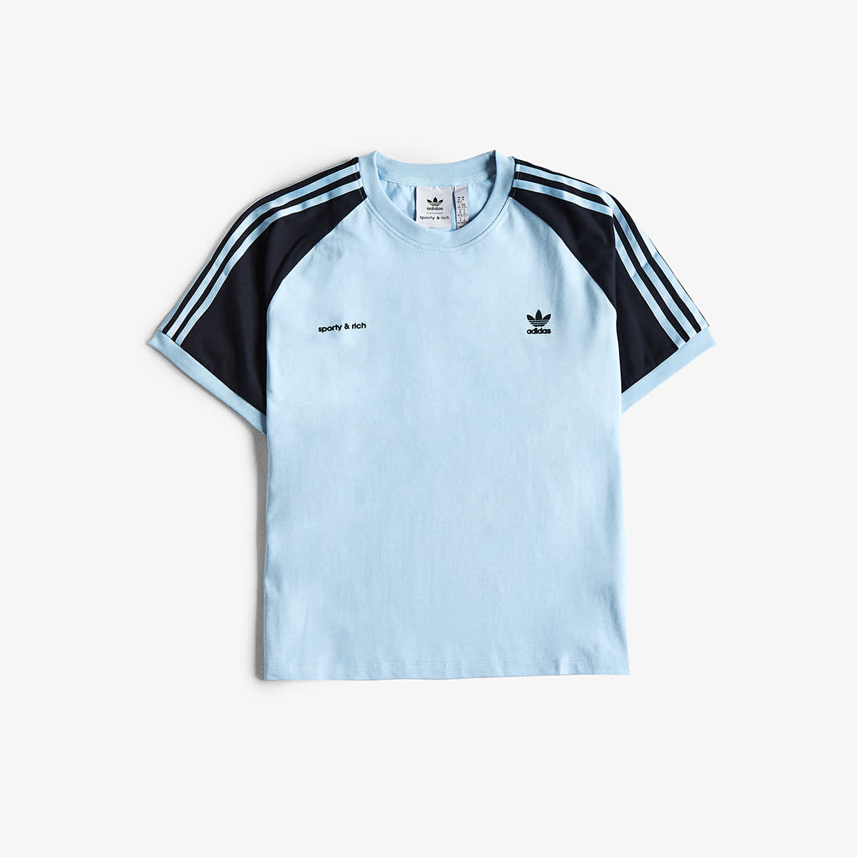 Adidas X Sporty & Rich Tee (Clear Sky) | END. Launches