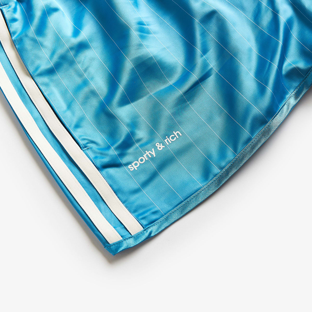 Adidas X Sporty & Rich Soccer Shorts (Clear Sky) | END. Launches