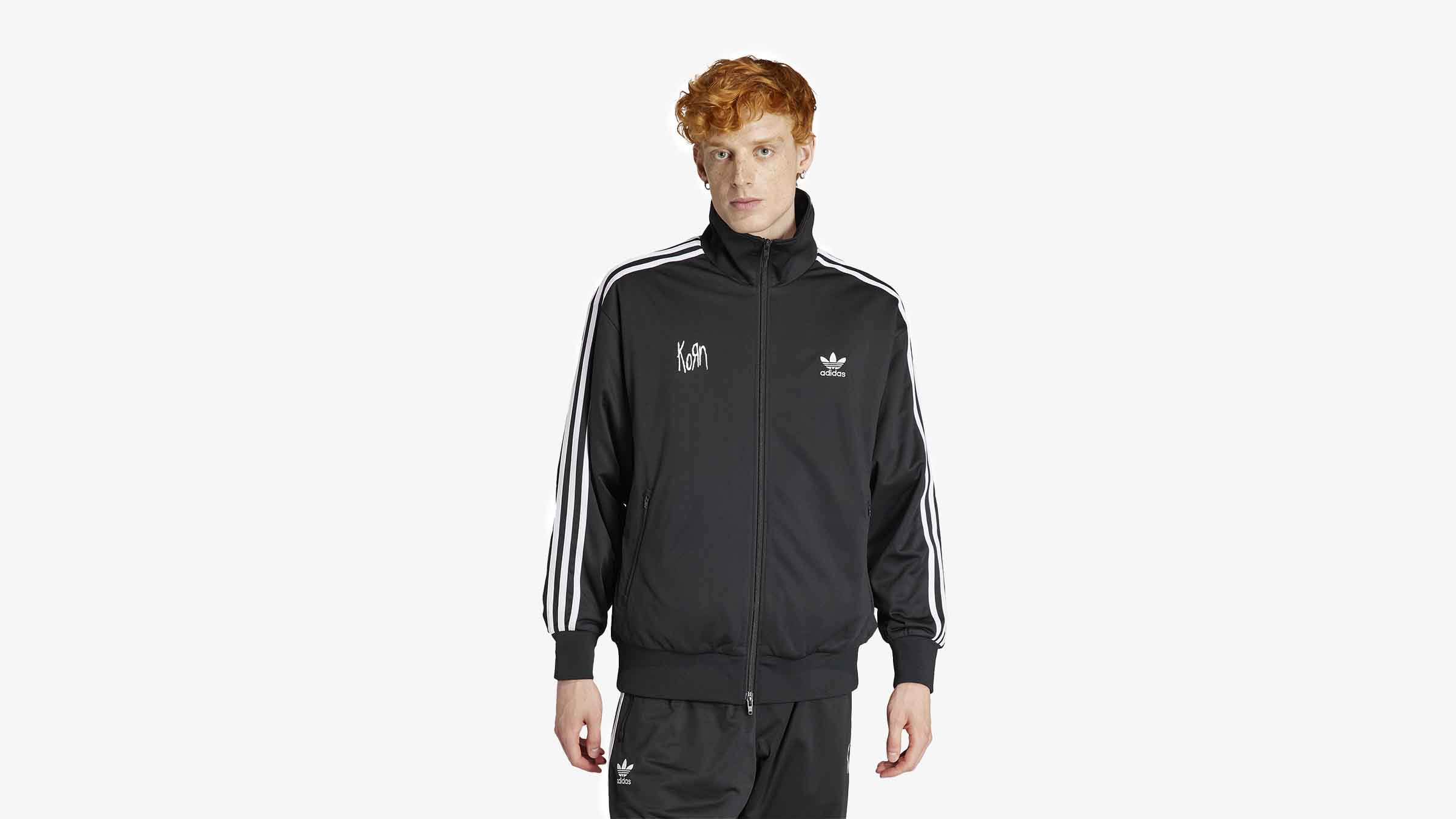 Adidas x KORN Track Top (Black) | END. Launches