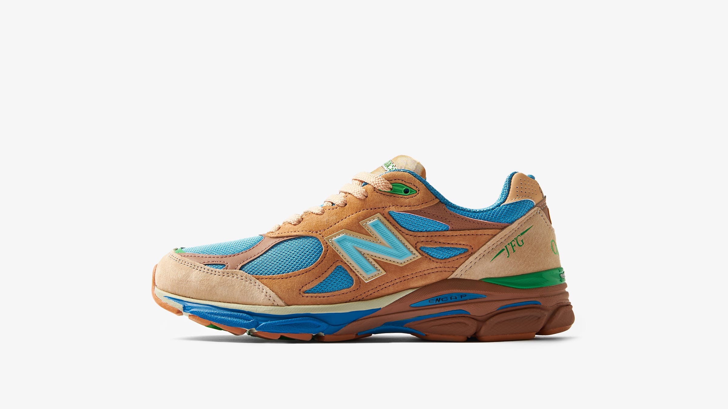 New Balance x Joe Freshgoods 990v3 (Beige, Aqua & Green) | END