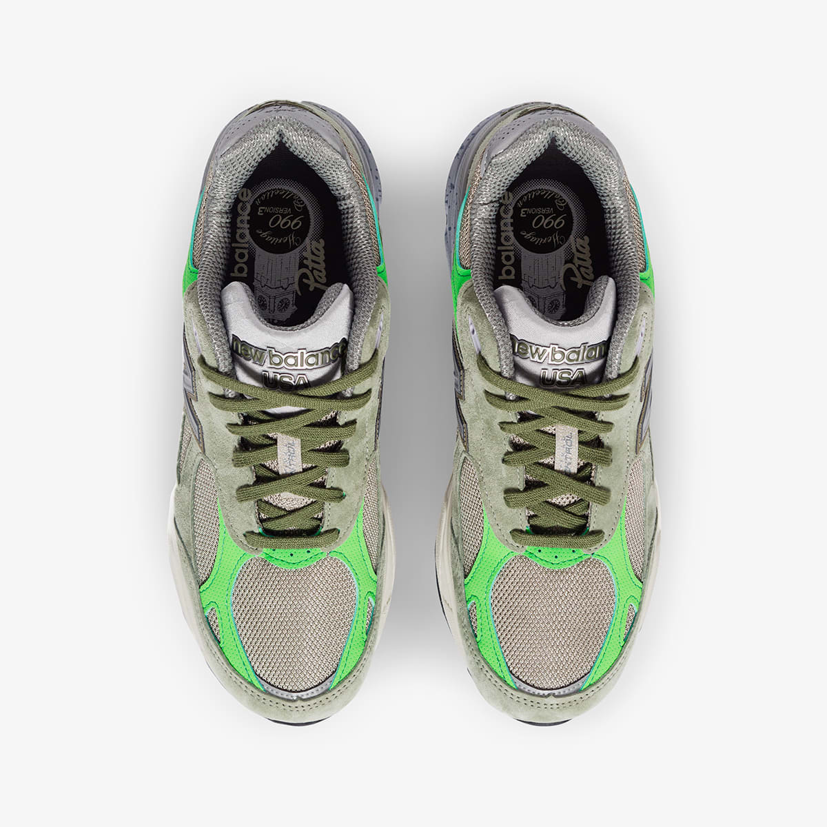 New Balance x Patta M990PP3 - Made in USA (Olive) | END. Launches