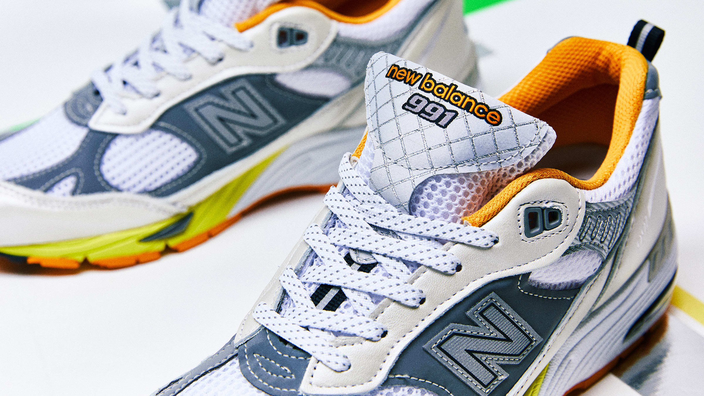 new balance 991 orange