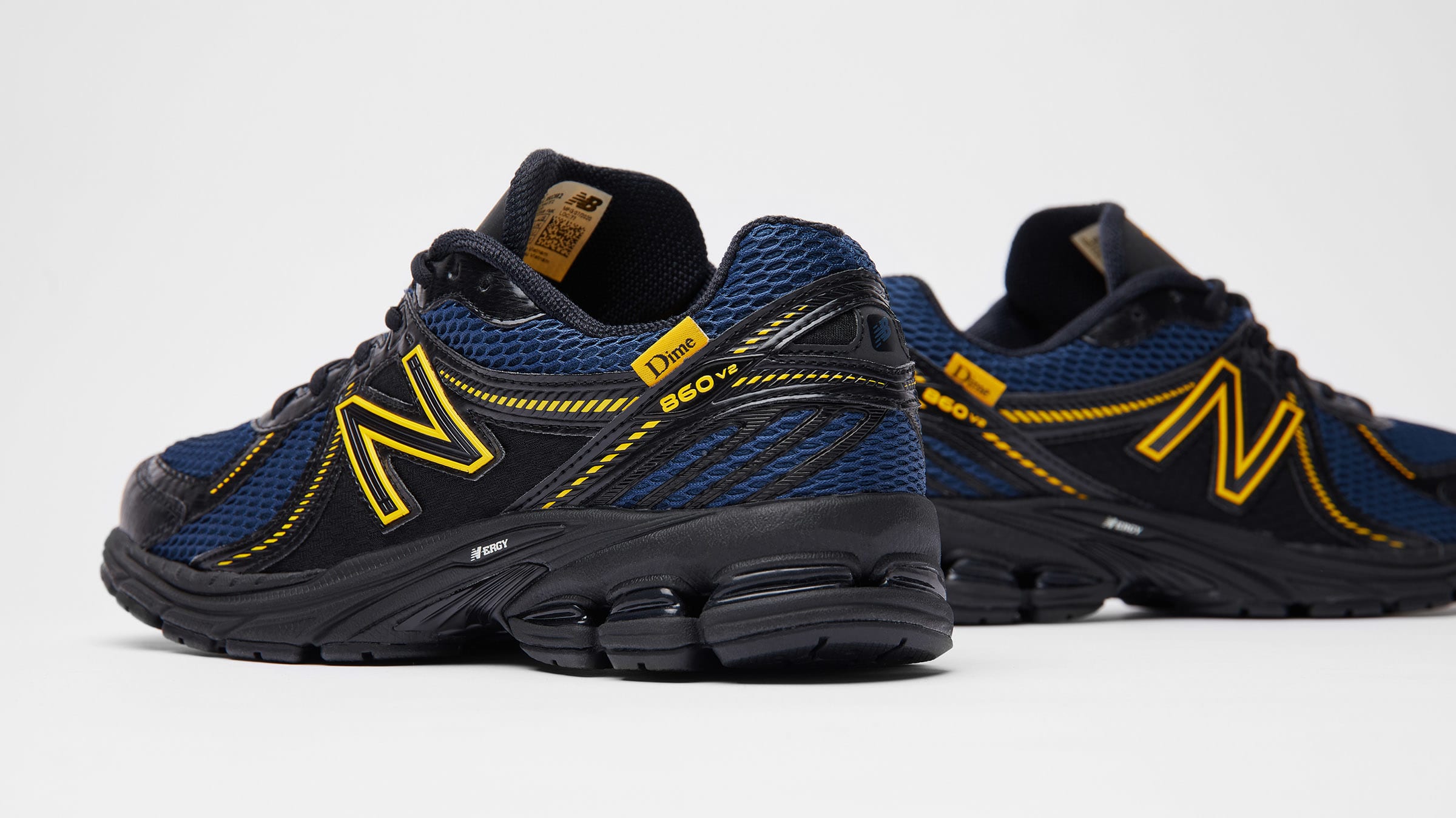 New Balance x Dime 860 v2 (Black, Navy & Yellow) | END. Launches