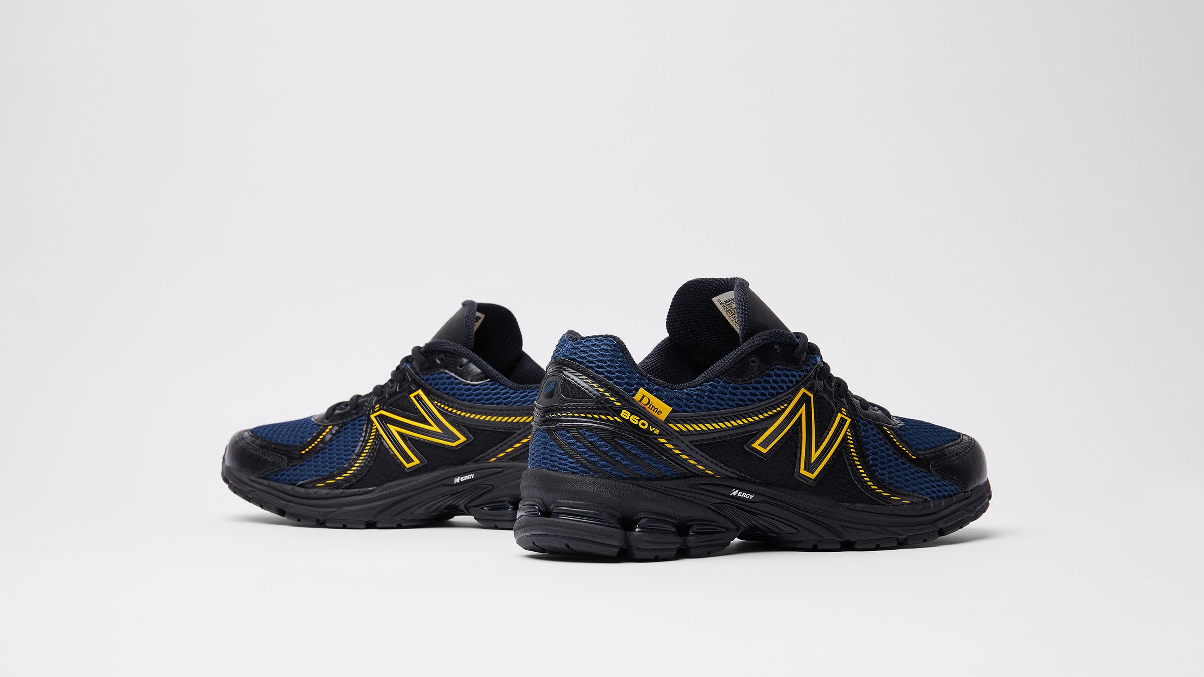 New Balance x Dime 860 v2 (Black, Navy & Yellow) | END. Launches