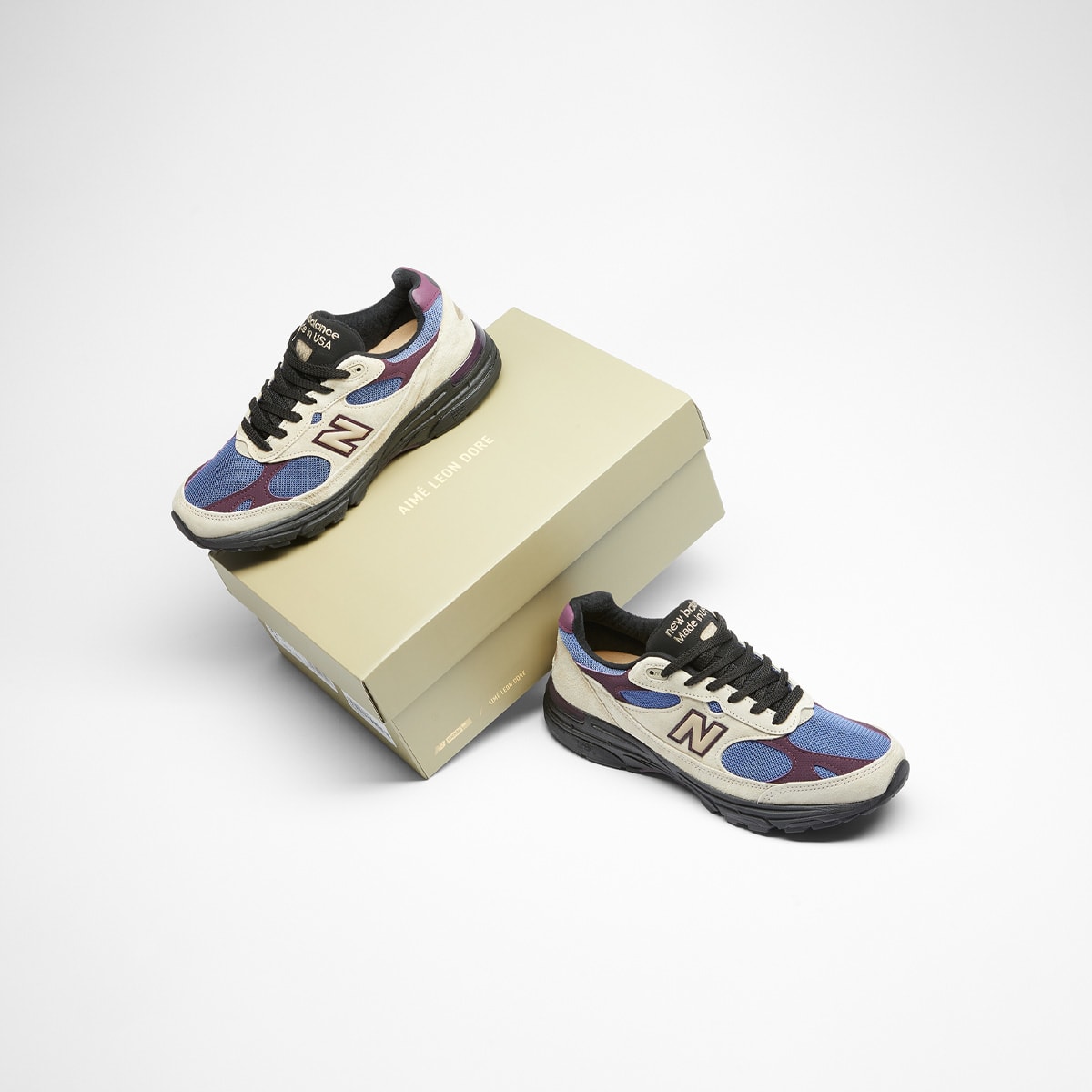 New Balance x Aime Leon Dore 993 - Made in the USA (Beige, Blue ...