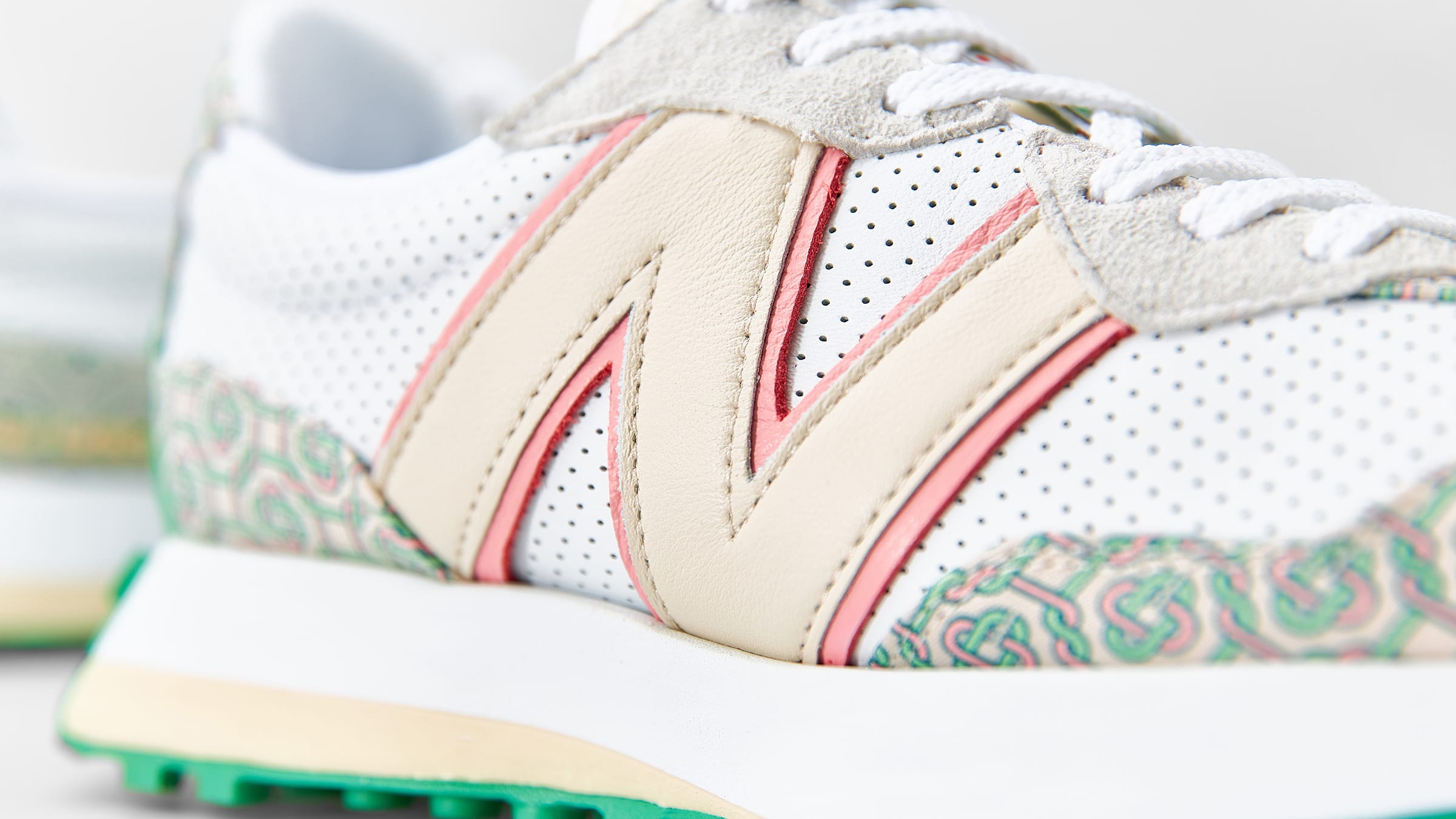 New Balance x Casablanca 327 (White \u0026 Jacquard) | END. Launches