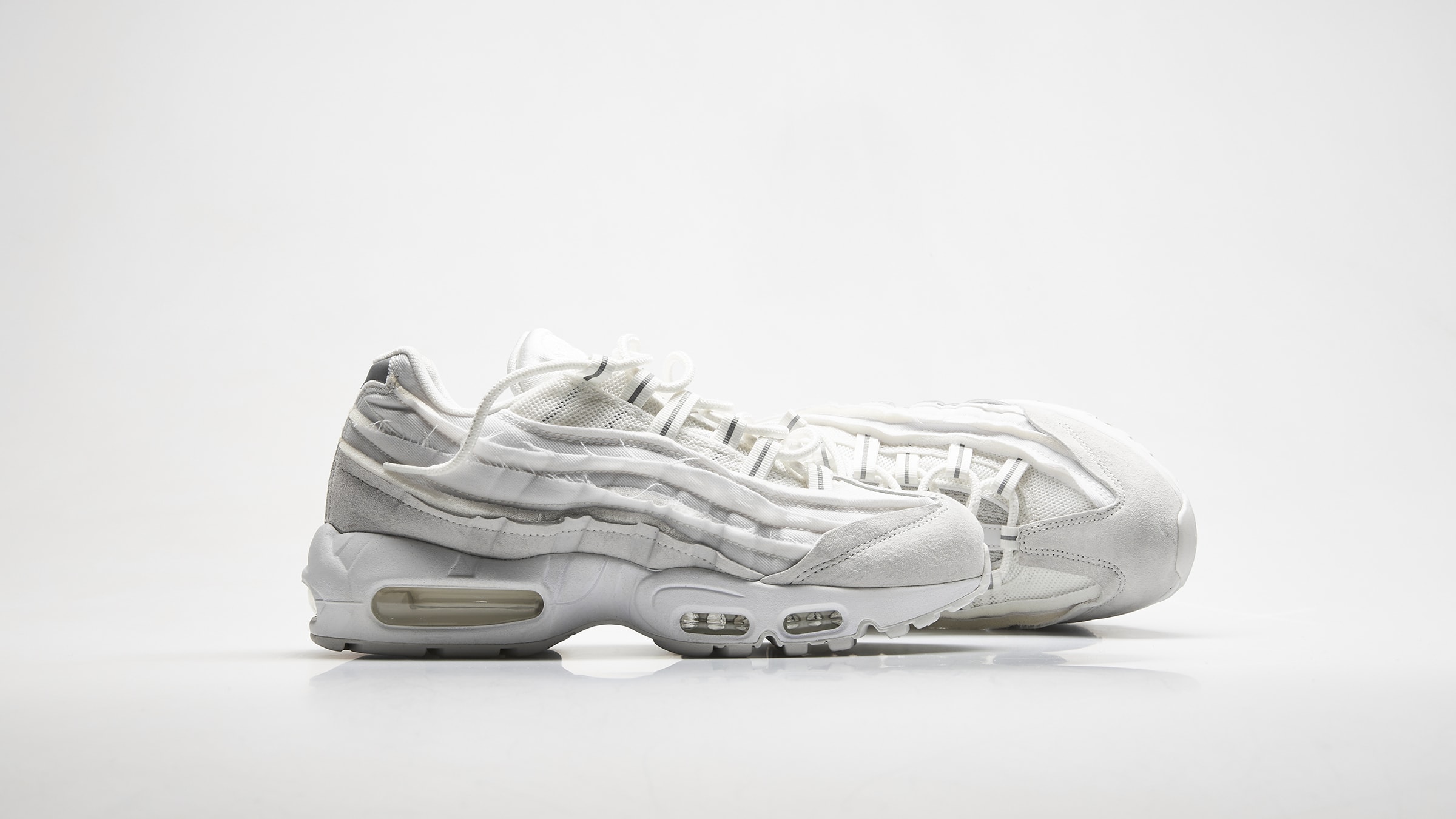 nike air max 95 comme des garcons white