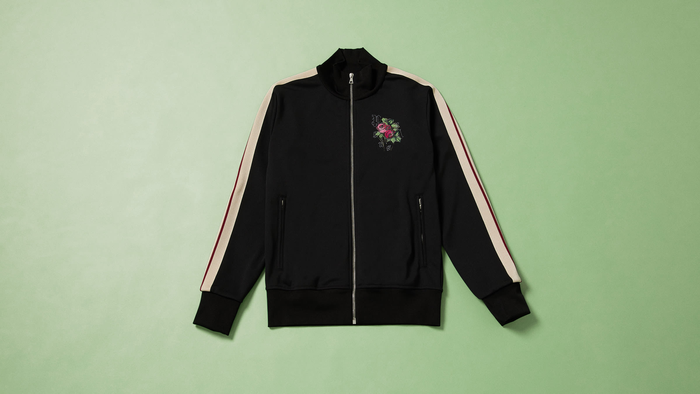 END. x Palm Angels Rose Track Jacket (Black) | END. Launches