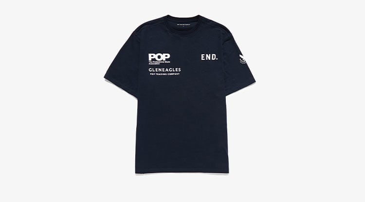 POP Trading Company x Gleneagles by END. Tour Tee (Navy) | END