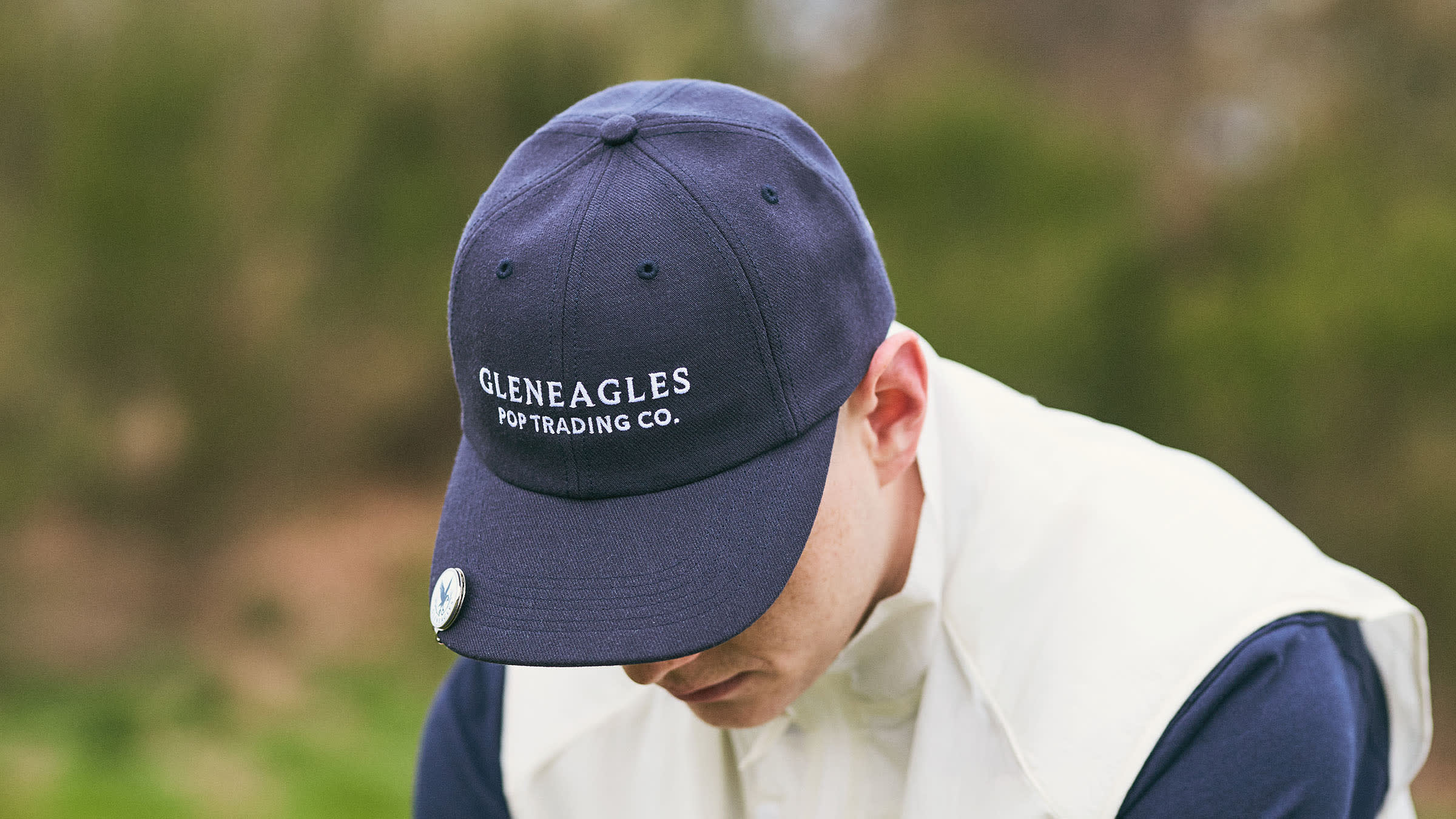 POP Trading Company x Gleneagles by END. Wool Cap (Navy) | END