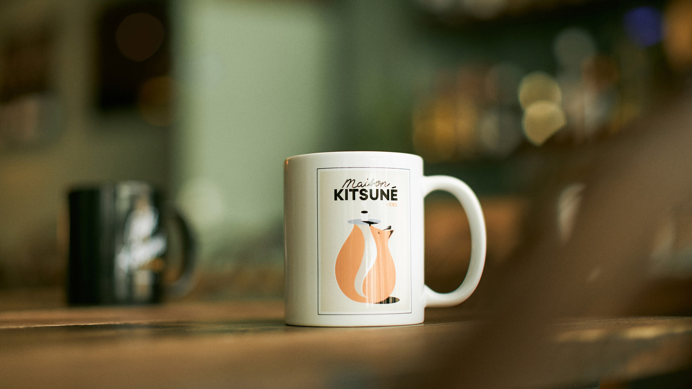 END. x Maison Kitsuné Café Club Mug (Latte) END. Launches