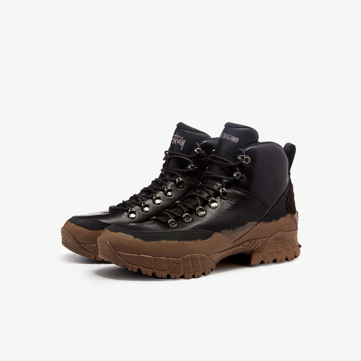 1017 ALYX 9SM x Stussy Hiking Boot (Black & Mud) | END. Launches