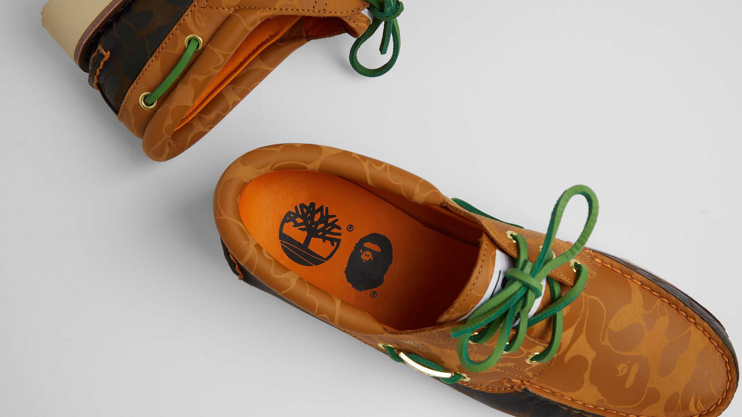Timberland x BAPE Authentic 3 Eye Lug Shoe (Wheat & Chocolate 