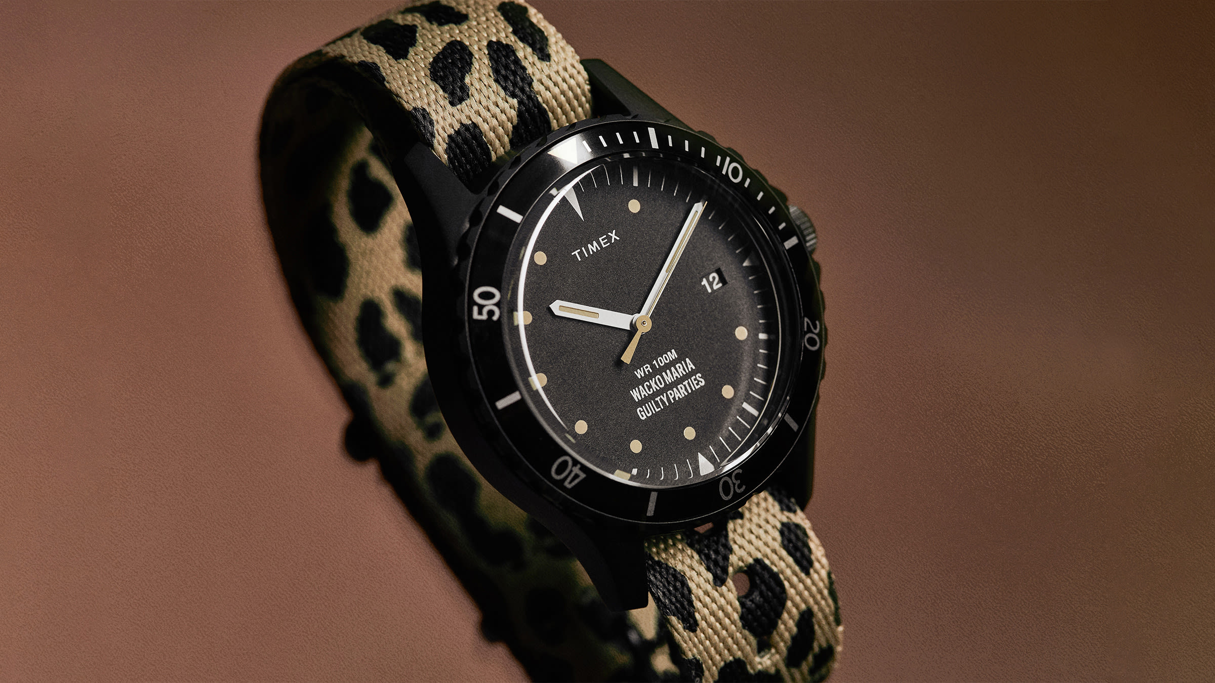 END. x Timex x Wacko Maria Navi 38 (Leopard & Black) | END. Launches