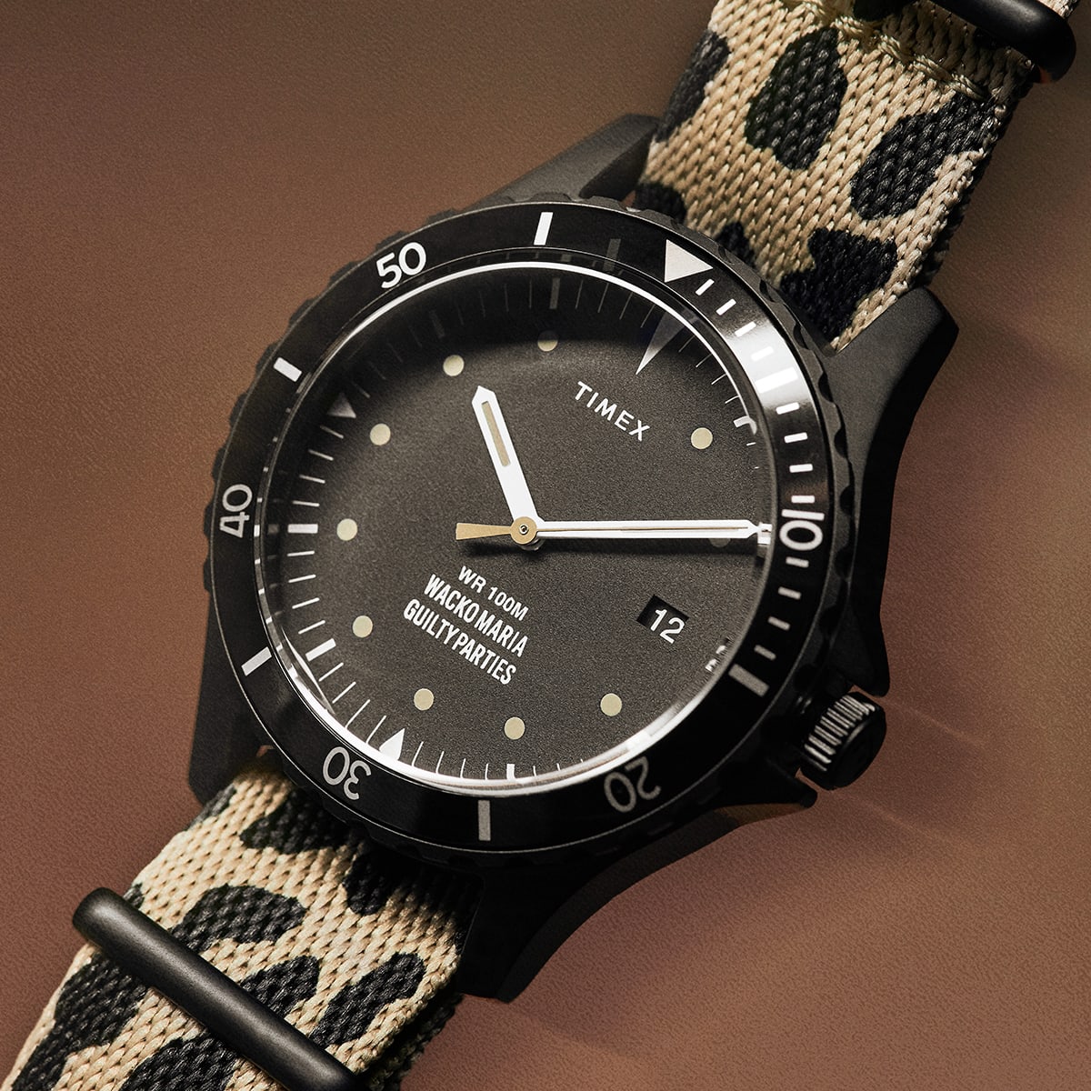 END. x Timex x Wacko Maria Navi 38 (Leopard & Black) | END. Launches