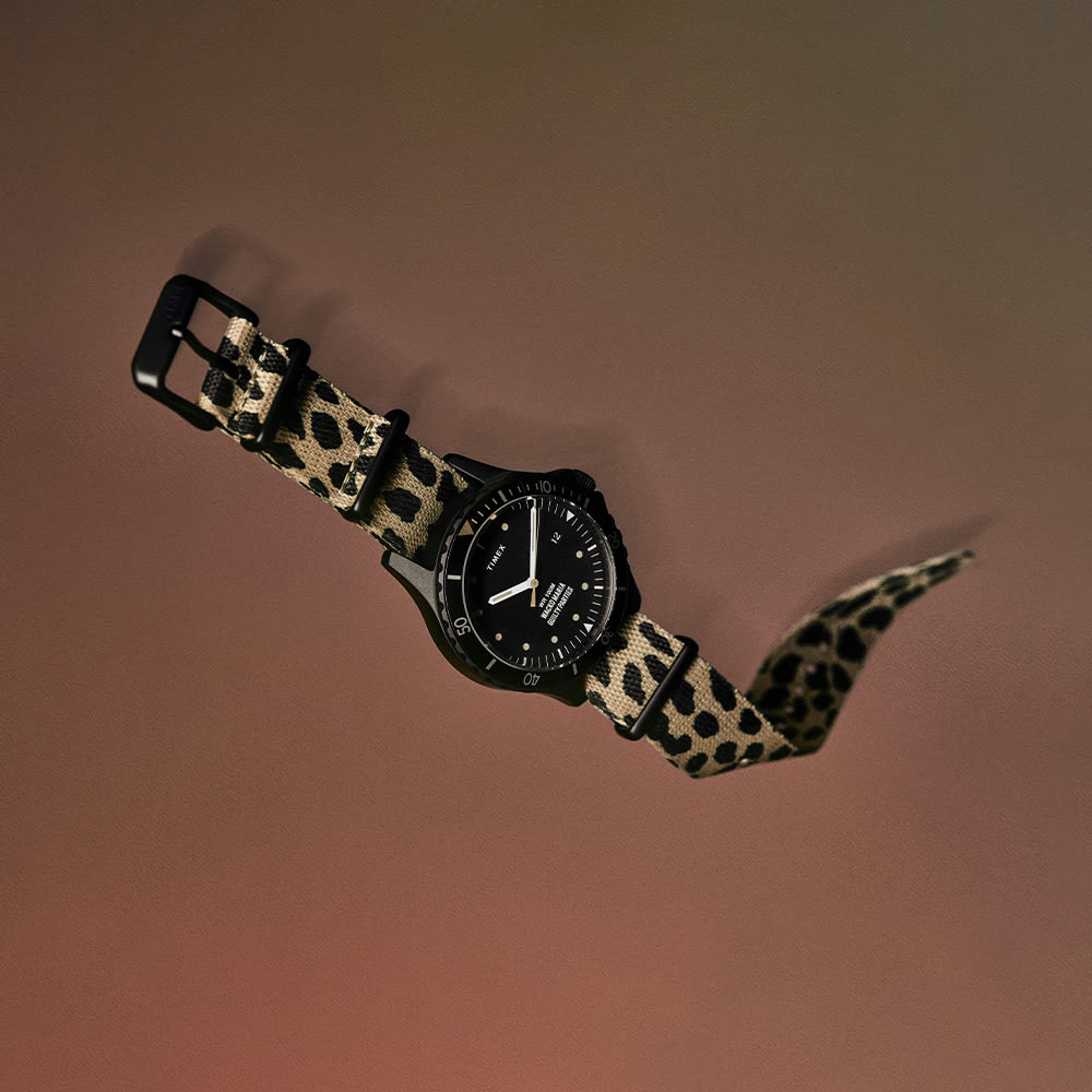 END. x Timex x Wacko Maria Navi 38 (Leopard & Black) | END. Launches