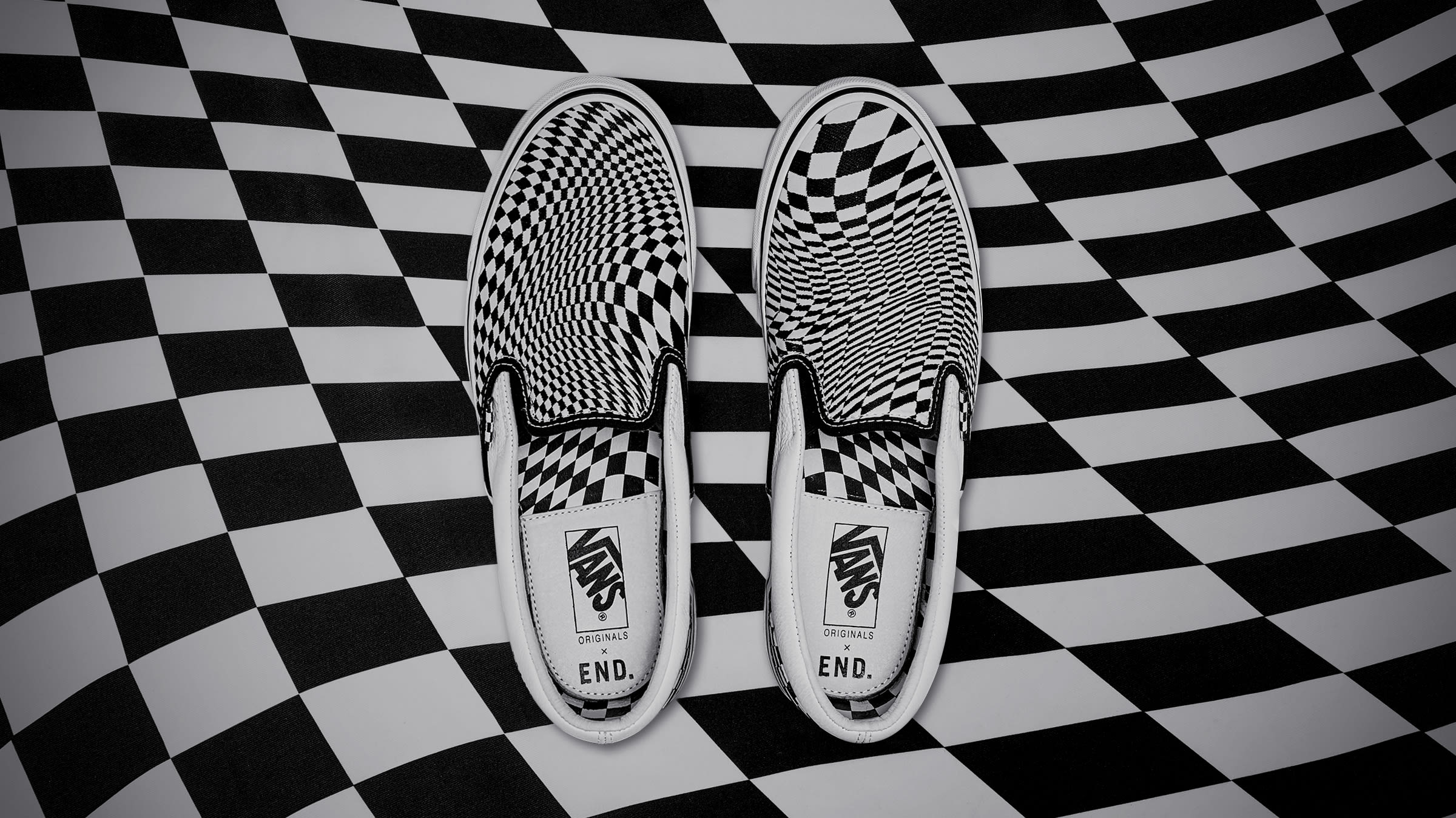 dizzy checkerboard vans