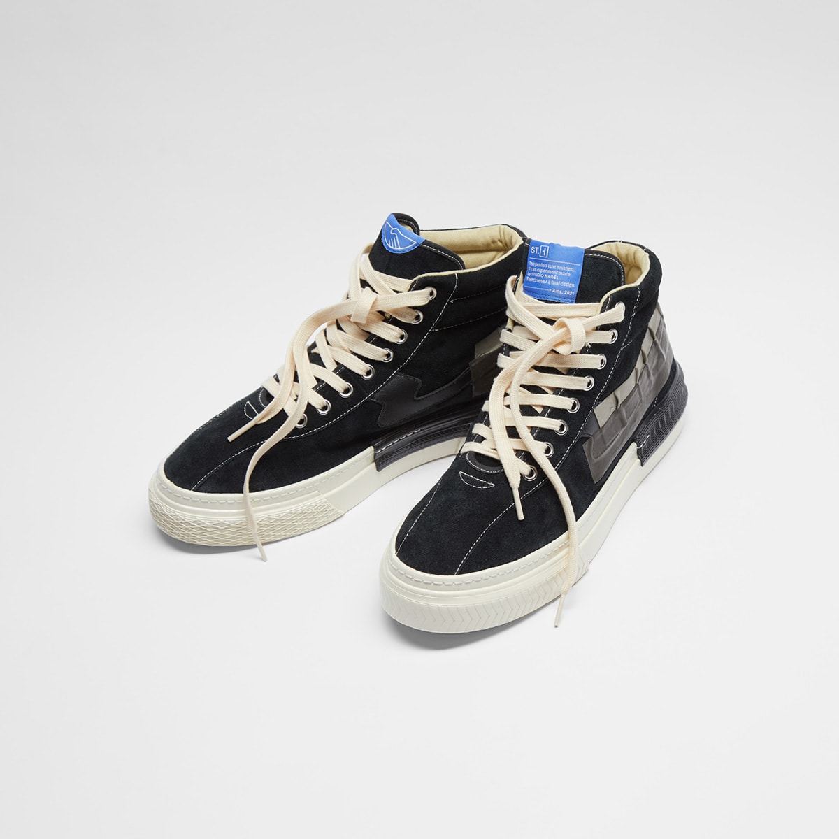 Stepney Workers Club X Studio Hagel Varden Exp 1 High Sneaker (Black) |  END. Launches